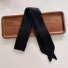 Women Long Narrow Scarf 190x4.5cm Polka Dot Satin Ribbon Headband Choker Multi Functional Accessory for Bags
