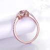 Gica Gema Ring S925 Sterling Silver Nano Morgan Stone Pink Heart-shaped Full Diamond Ring  Fine Jewelry Wedding Engagement Party Gift 