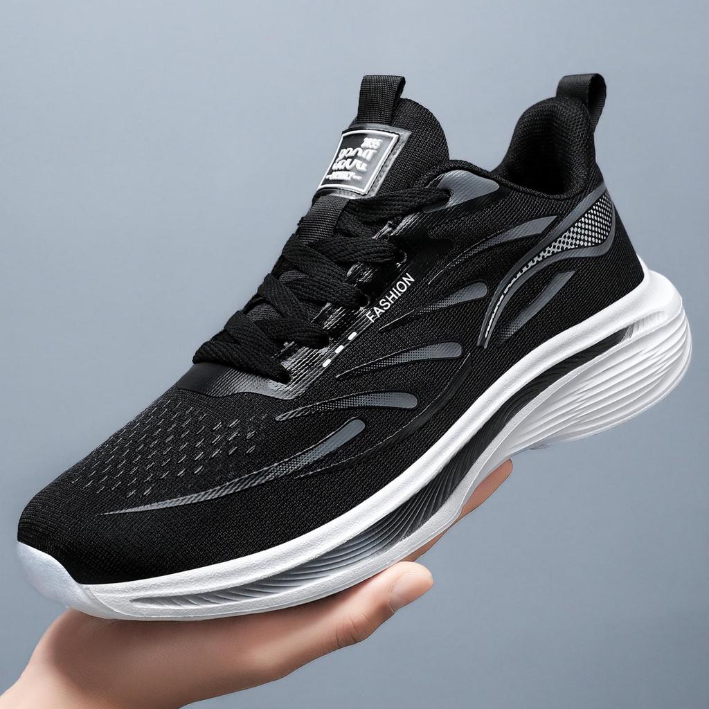 Men's Large Size Lightweight Breathable Running Shoes - Odor-resistant Casual Loafers for Spring