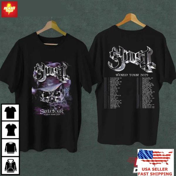 New Apparel Ghost Rock Band Skeletour World Tour 2025 Fan Gift T-Shirt 3XL