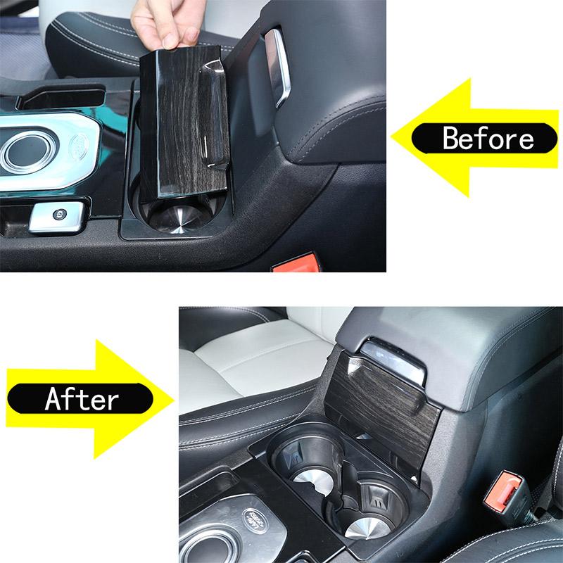 ABS Car Central Control Armrest Box Front Trim Panel Stickers For Land Rover Discovery 4 2010-2016 Car Accessories
