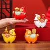 Rotating Goat Figurine Chinese Style Zodiac Goat Ornament Auspicious Sheep Ornament  Gift