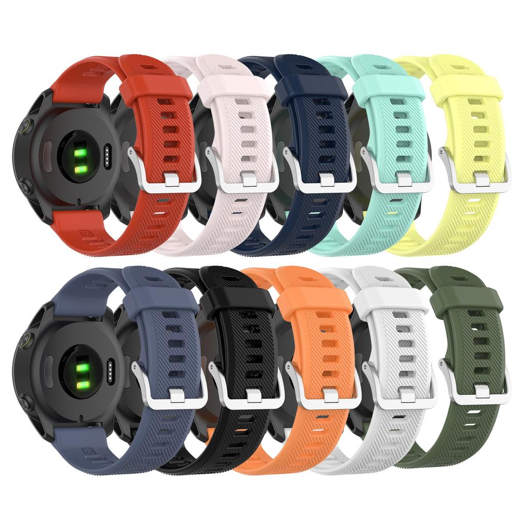 Replacement Silicone Watch Band for Garmin Forerunner 745 745XT 22mm Waterproof Sports Rubber Strap With Install Screwdriver