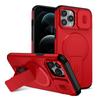 KEYSION Shockproof Magnetic Case for iPhone 11 12 Pro Max Slide Camera Lens Protect Kickstand Wireless Charging Phone Back Cover
