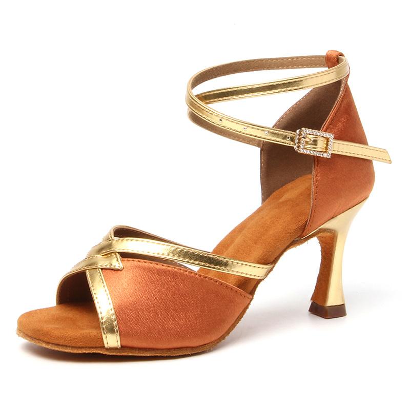 Latin Dance Shoes Women's High Heel Dance Shoes Tango Soft Bottom Dance Shoes Girls Salsa Ballroom Shoes