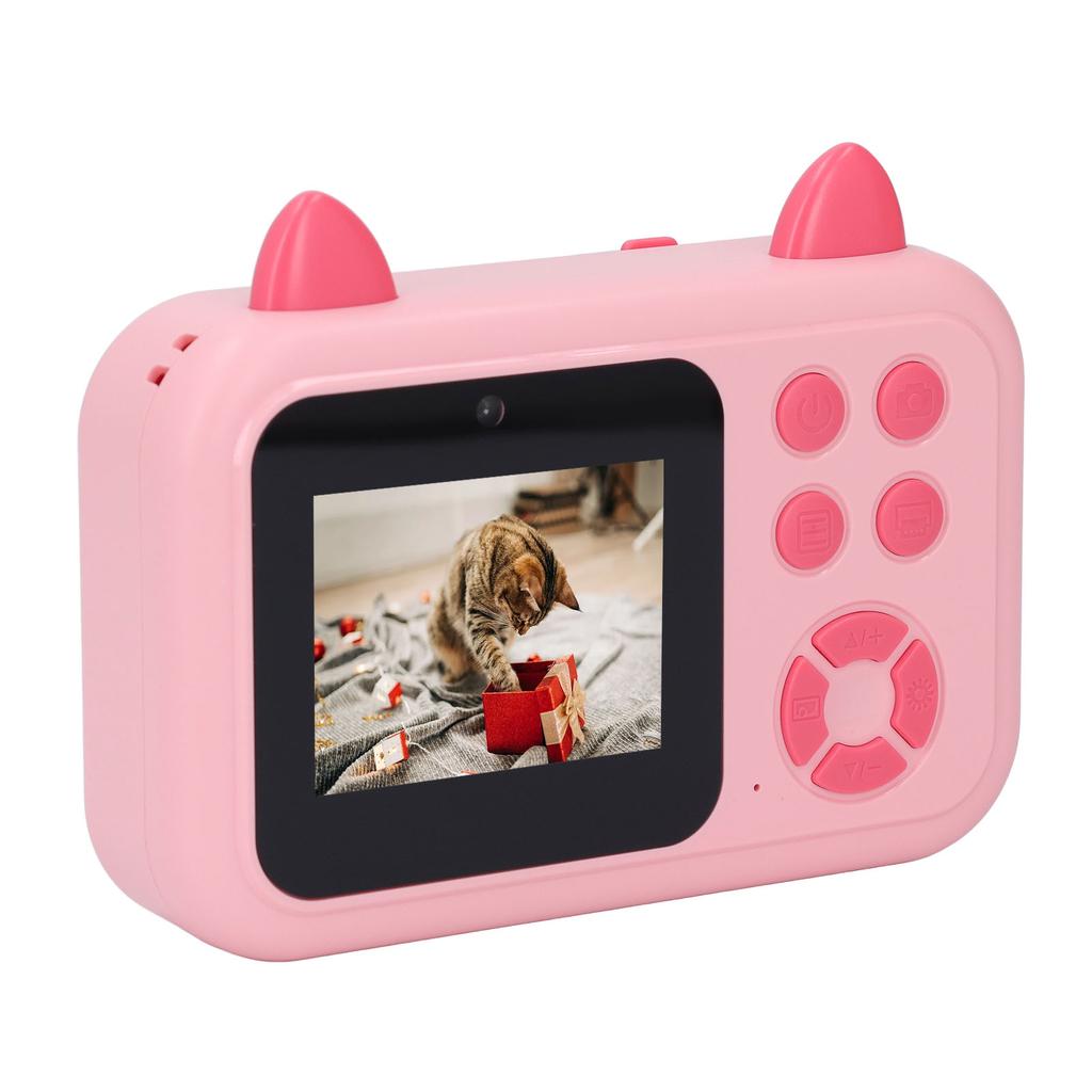 Thermal Print Camera 2.4 Inch Screen HD Photo Video Recording Small Kids Digital Camera for Photography Entertainment