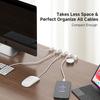 6Pcs Spring Cable Manager Desktop Car Data Cable Storage and Sorting Mobile Phone Charging Cable Clip