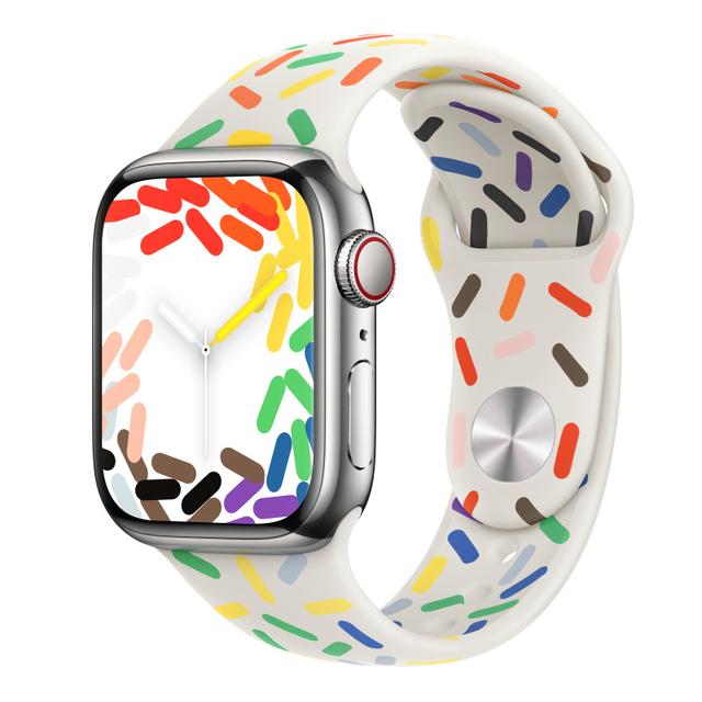 

Силиконовый ремешок для Apple Watch Band 42 мм, 45 мм, 38 мм, 44 мм, 40 мм, резиновый спортивный ремешок для умных часов, браслет iWatch Series 8 7 6se53 38-40-41mm M-L белый