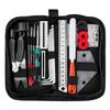 Guitar Cleaning Repair Maintenance Tool Kit 3-in-1 String Winder Fret Leveling File Set Black 10Pcs