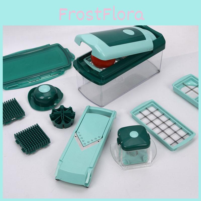 Versatile Multi-function Easy Food Chopper Vegetable Cutter Slicer Featuring Safe Hand Protection And Compact Design For Efficient Cooking