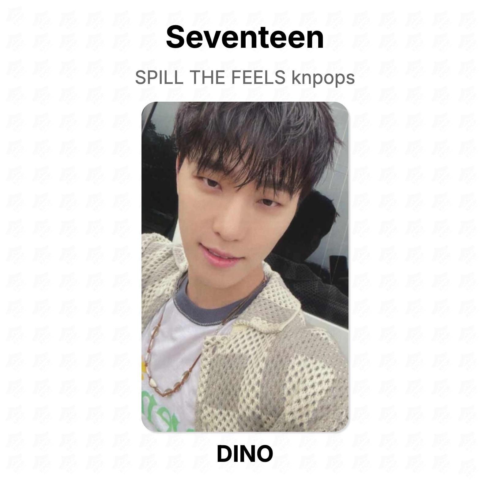 Seventeen SPILL THE FEELS knpops Official Photocard DINO