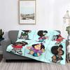 Coperta Mafalda Stampata 3D Morbido Pile di Flanella Calda Cartoni Animati Coperte Plaid per Casa Camera da Letto Divano Copriletti