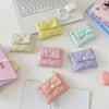 Sweet Multifunctional Mini Canvas Coin Purse Jewelry Packing Bag Card Holder Small Lipstick Bag Candy Color Cute Wallet Outdoor