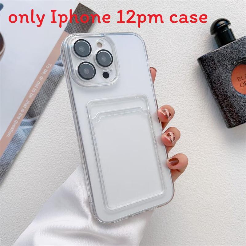 

For Iphone 12 Pro Max Soft Tpu Shockproof Protect Case Cover With Slot Card прозрачный