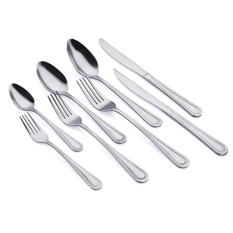 RuHan Beaded Stainless Steel Dinner Knife Set