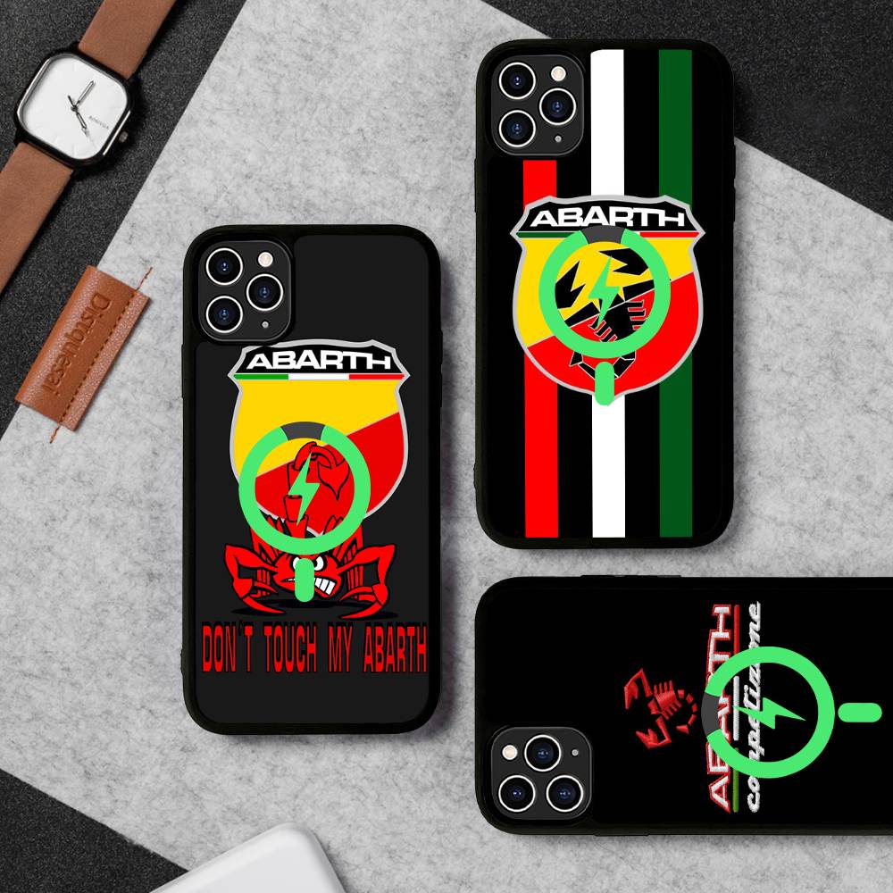 A-Abarth LOGO For Magsafe Magnetic Phone Case For IPhone 17 16 Pro Max 15 Plus 14 13 12 11 Cover