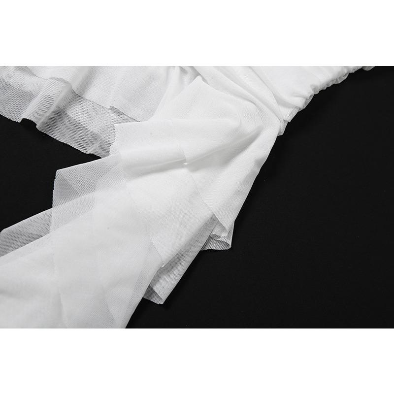 Spring Women's Solid Color Slim-fit Street Fashion Sleeveless Collar Pleated Top