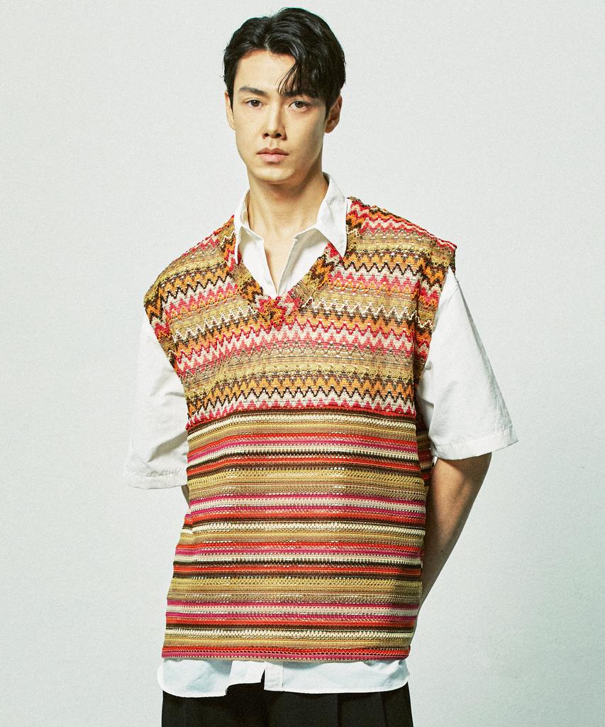 Ssy Havana Beach Knit Vest Sunset