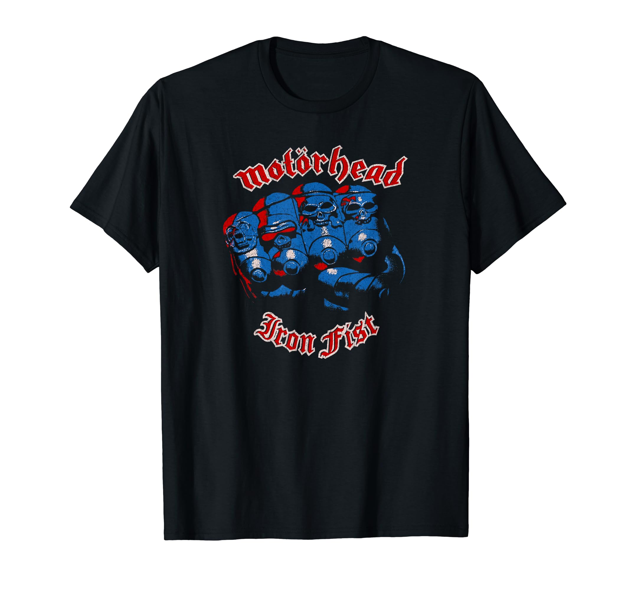 

Motörhead – Iron Fist Red Blue Skulls T-shirt