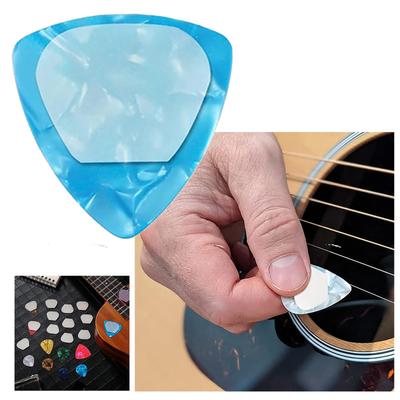 16 Stück Gitarrenplektrum Aufkleber Klare Gitarrenplektren Griff Rutschfeste Griffe für Gitarrenplektren Anti-Rutsch-Plektrum-Griffe Silikon-Aufkleber