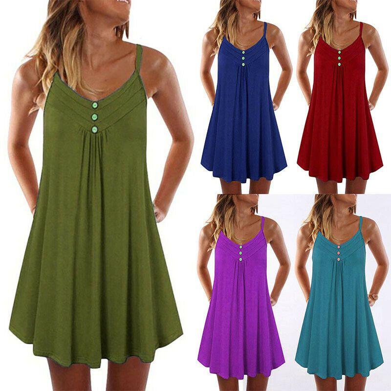 Women's Summer Tunic Dress With Soft Breathable Fabric And Eye-catching Style
