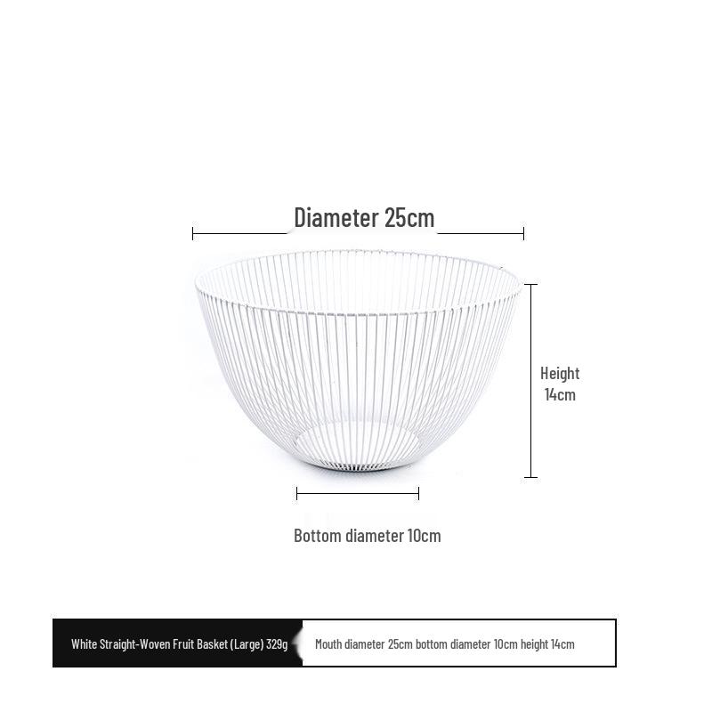 Coș Decorativ din Fier Forjat pentru Fructe și Gustări pentru Living