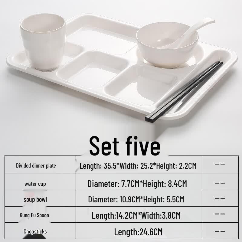 Melamine Multi-Compartment Canteen Tray