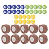 10pcs Cohesive Tattoo Grip Cover Wrap Portable Tattoo Handle Elastic Bandage Tape Accessories