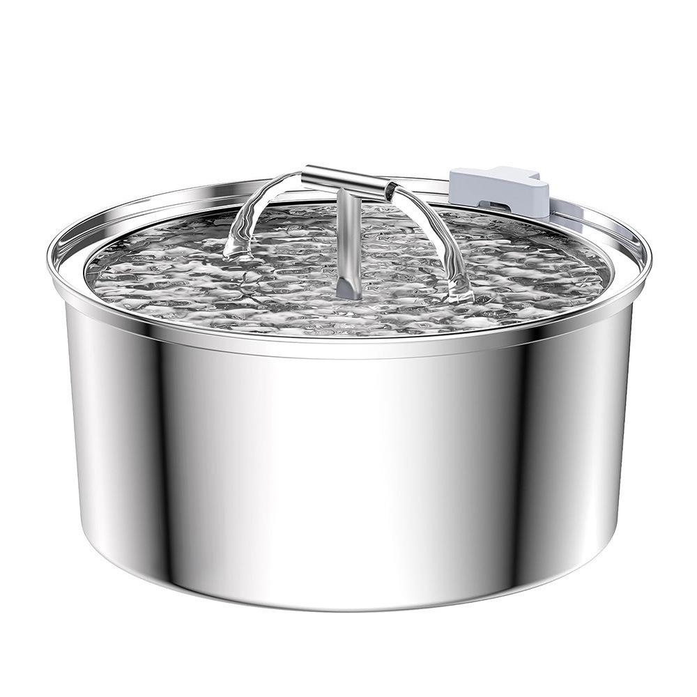 3.2L Stainless Steel Automatic Pet Water Fountain for Cats and Dogs