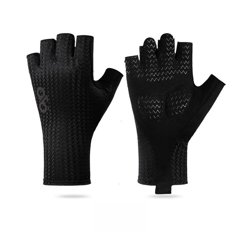 

Летние дышащие велосипедные перчатки без пальцев, ультралегкие перчатки для шоссейного велосипеда, нескользящая силиконовая накладка, охлаждающее спортивное снаряжение M