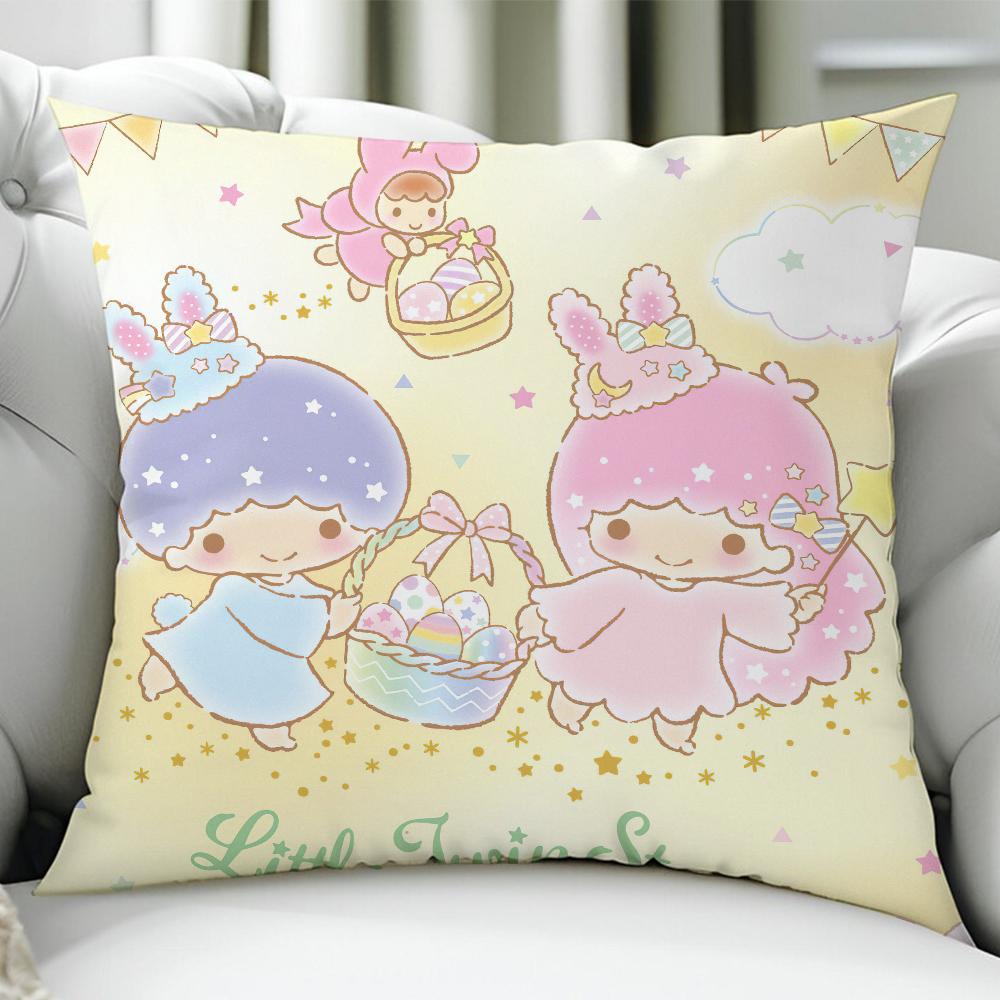 Little T-Twin Stars Cushion Cover Birthday Anniversary Gifts Double Sided Printed Zipper Cushion Cover Soft Skin Bedding