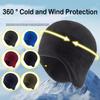 Vintervärmande fleece-döskallemössa Hjälmfoder Herrmössa med öronlappar För Cykling, Löpning, Motorcykel & Ridning Underhjälmsfoder