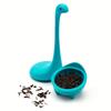 Baby Nessie Loose Leaf Tea Infuser Strainer With Steeping Spoon Long Handle Neck Ball Body Lake Monster Silicone Tea Infuser For Herbal Tea