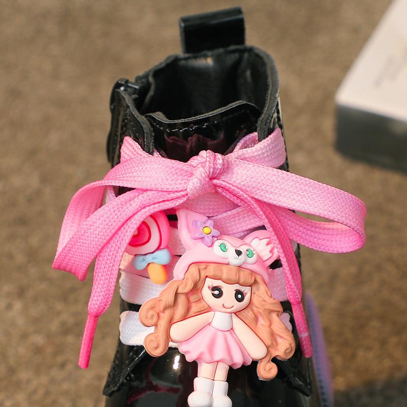 Children's Leather Boots, Short Boots, Martin Boots, Durable, Breathable, Waterproof, British Style Girls' Single Boots