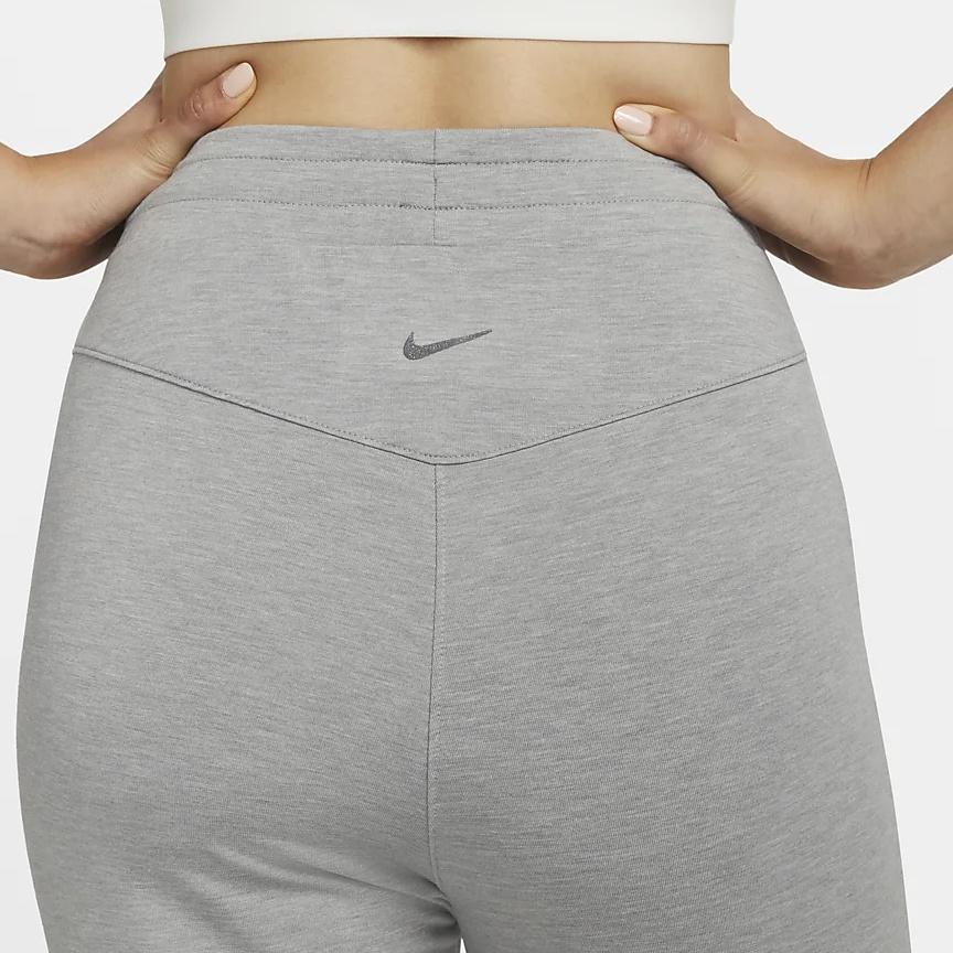 Nike Knitted Sweatpants Women's Gray Moderate Cuffed Pants DM7038-073