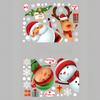 1piece Christmas Sticker, Santa Claus Snowman, Glass Sticker, Window Display Decoration, Snowflake, Deer Sticker, Window Sticker