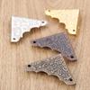 4Pcs 37mm Zinc Alloy Jewelry Gift Wood Box Picture Frame Corner Decorative Protector Guard Decorative Bracket Furniture Hardware