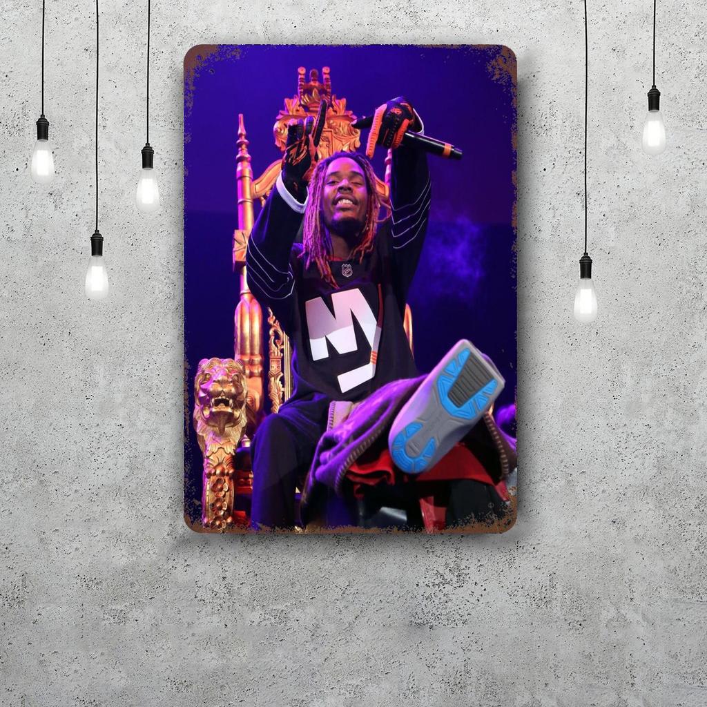 Fetty Wap Vintage Tin Sign Home Decor Wall Decor Art Wall Mural Room Decoration Decor Retro Metal Sign Plate Bar Posters