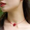 FANTASTIC PLANET Raspberry Ball String Necklace (2colors)