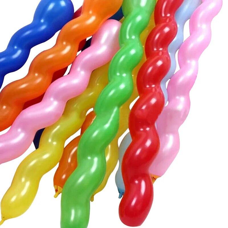 100PCS Spiral Balloon Holiday Activities Parties Birthday Wedding Decoration Celebration Layout Children Boys Girls Gift Toy