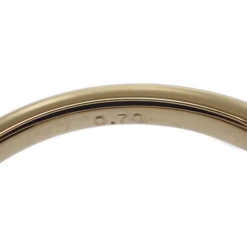 no brand  #13(JP Size) ring green K18 Gold Women