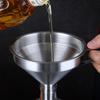 304 Stainless Steel Funnel Metal Wide Mouth Funnel With Strainer Mesh For Cooking Oil Liquid Spice Filter Home Kitchen Gadgets