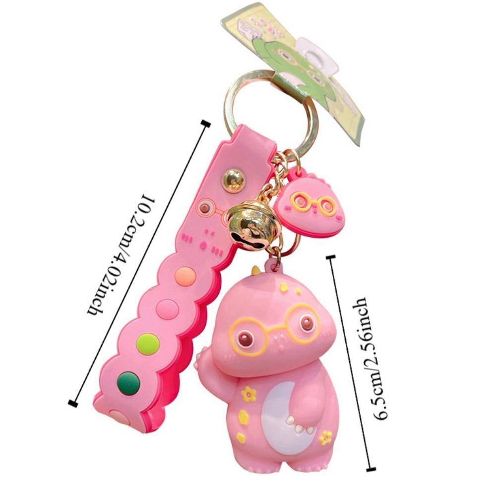Raise Hand Dinosaur Glasses Dinosaur Keychain Lucky Lucky Dinosaur Pendant  Unisex