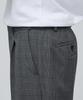 MUSINSA STANDARD Glen Check Wide Hidden Banding Slacks [Medium Gray]