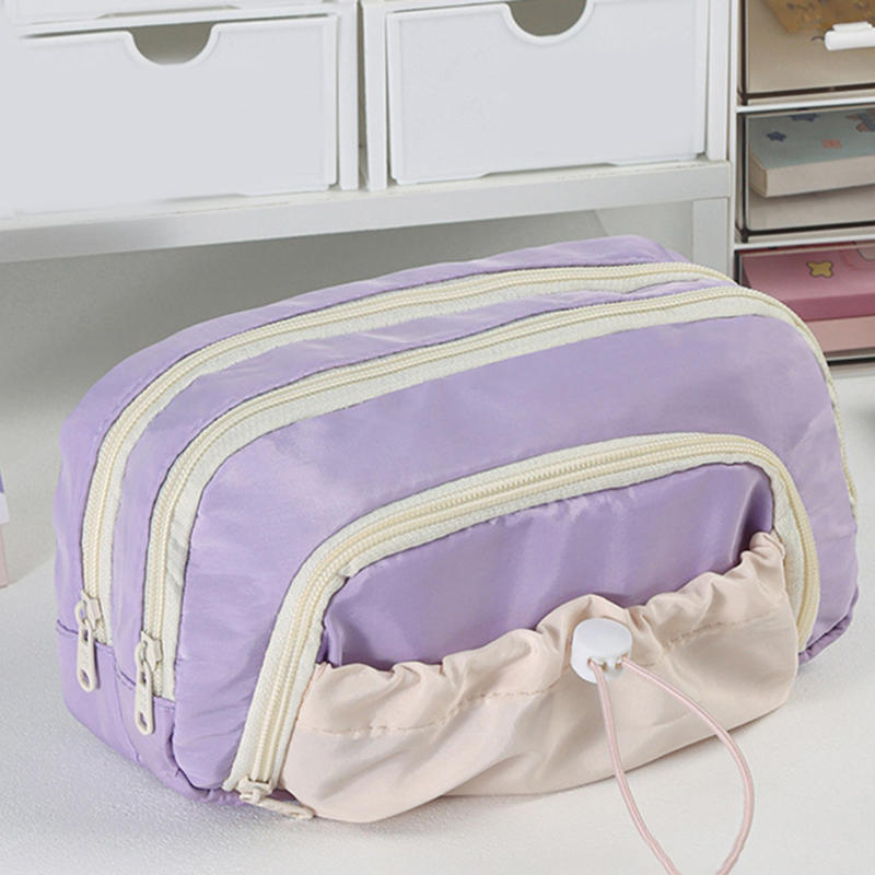 Large Capacity 3 Layered Pencil Bags Kawaii Front Pocket Pencil Pouch School Stationery Gifts Creative Pencil Case