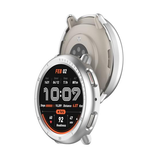 Yousheng Hard Shell Glass Screen Protector Shockproof Impact Resistant Easy Installation Smart Watch Protective Cover for Amazfit Active 2
