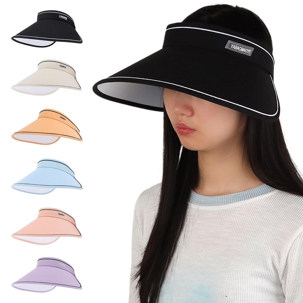 New Empty Top Summer Cycling Sun Hat Large Brim Cover Your Face Beach Bucket Hats UV Protection Travel Panama Caps