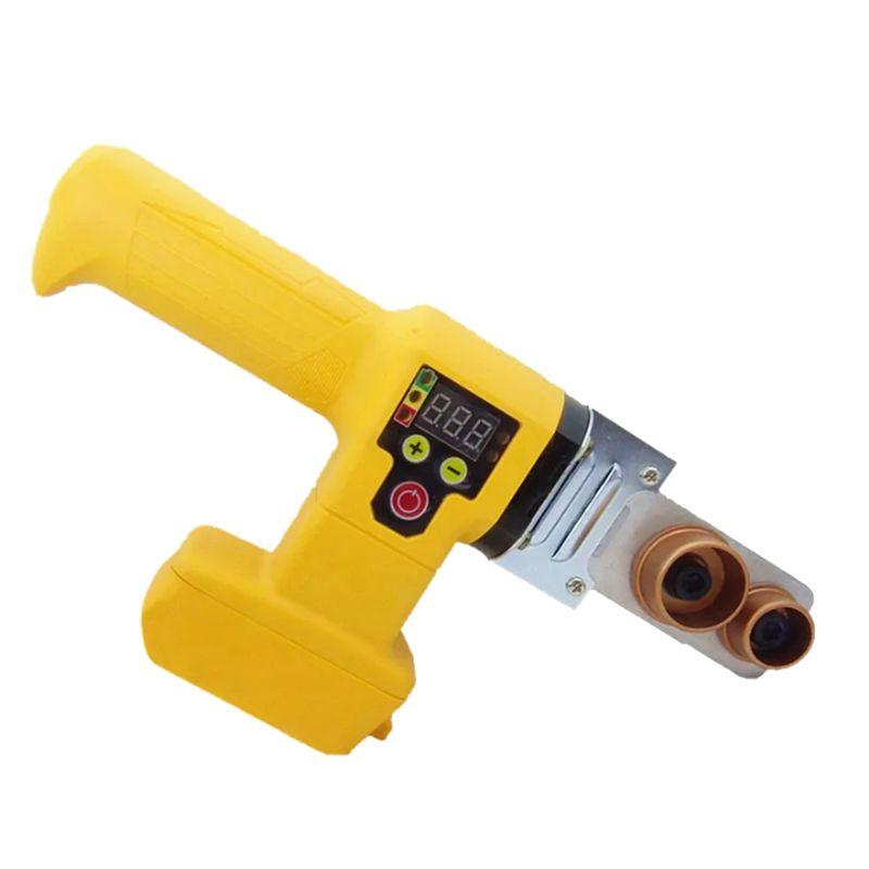 

AEE2-For 18/20V Battery Plastic Welding Machine Cordless Water Pipe Melter PE/PPR/PB/PPC Hot Melt Machine жовтий