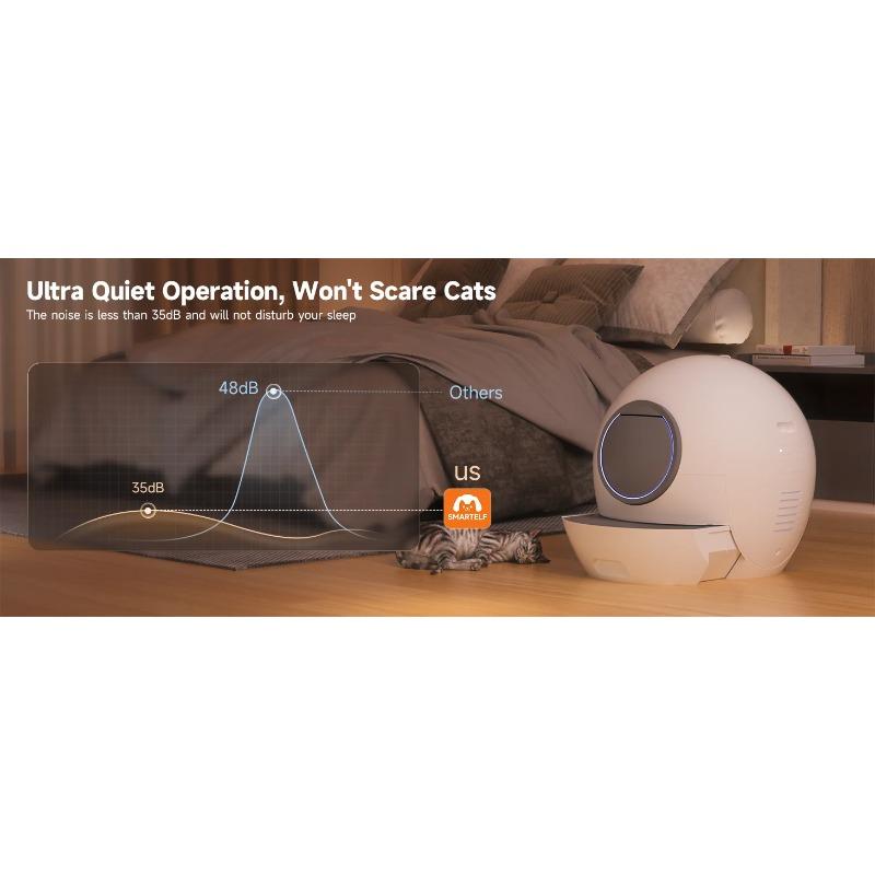 Wholesale Smart Automatic Cat Litter Box (Self-Cleaning) - with App Control, UV Sterilization Cleaning, Safety Anti-Pinch Design