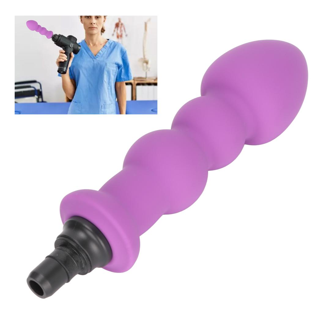 Muscle Massager Head Waterproof Silicone Replacement Head Accessory for Deep Tissue Massager Purple 12mm   0.5in